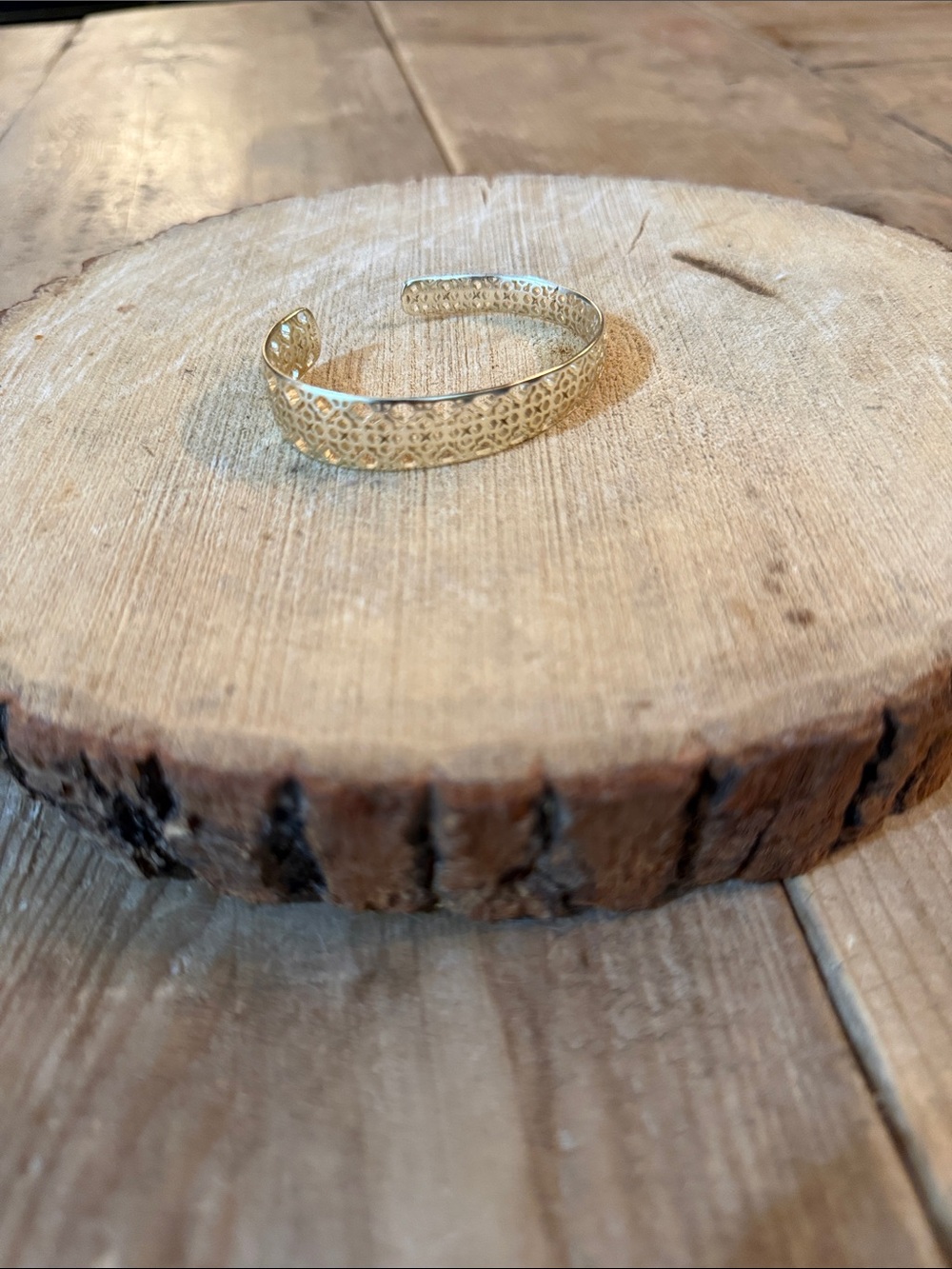 Kendra Scott Gold Filigree Open Cuff Bracelet